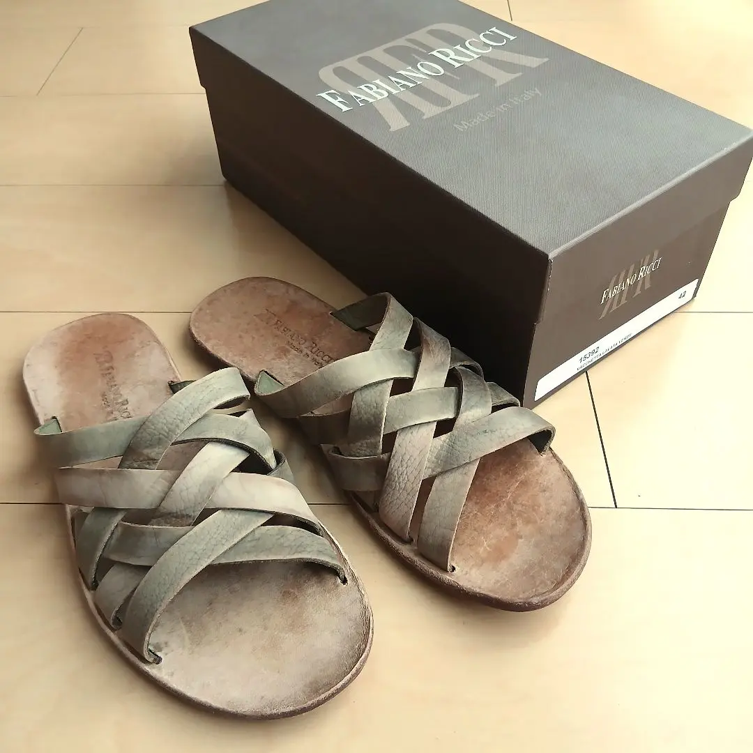 Fabiano Ricci ファビアーノリッチ ブラウン 未使用品　本革 ファビアーノ リッチ FABIANO RICCI スニーカー （SASSO
