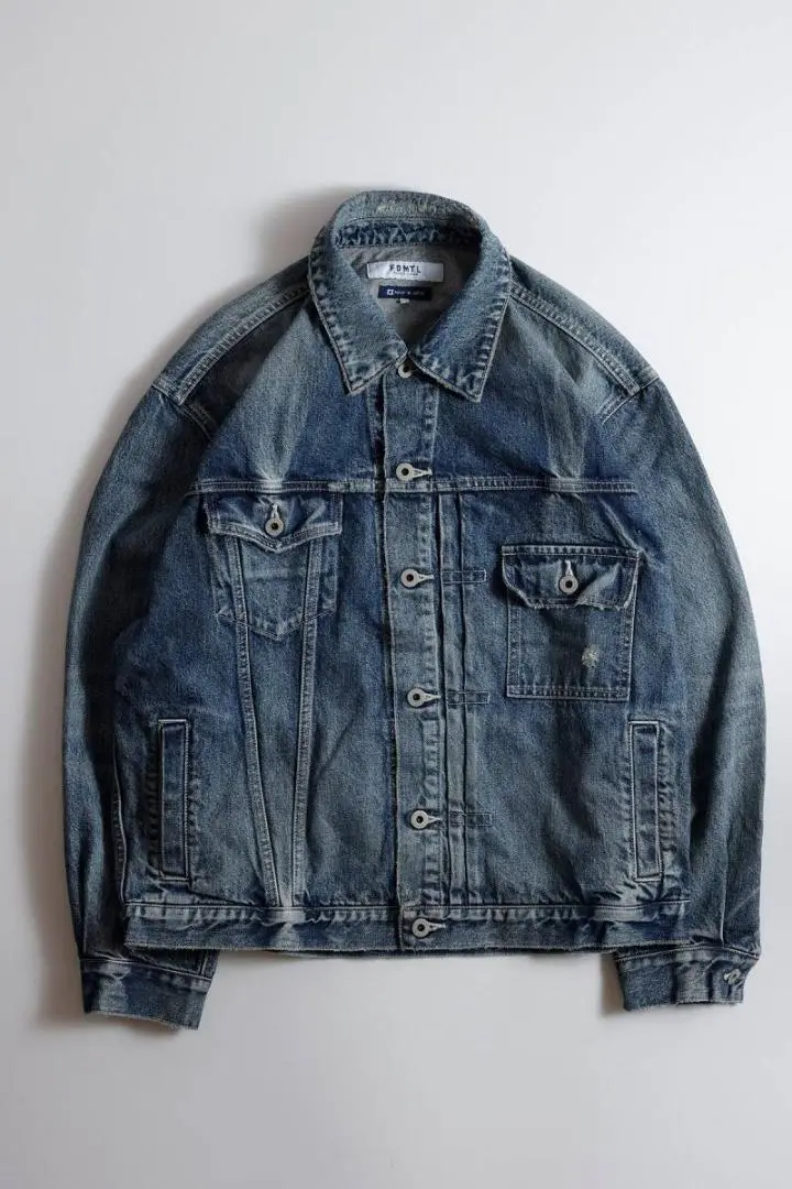 FDMTL デニムブルゾン FDMTL(ファンダメンタル)】JACQUARD DENIM BLOUSON RINSE デニム