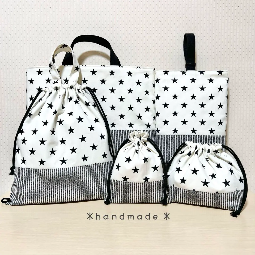 Thumbnail of Set of 5 items for kindergarten/school entrance, with lining for durability☆