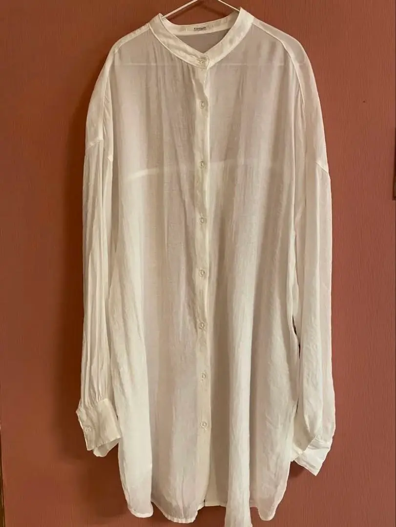 Thumbnail of Lutique White Sheer Long Sleeve Shirt