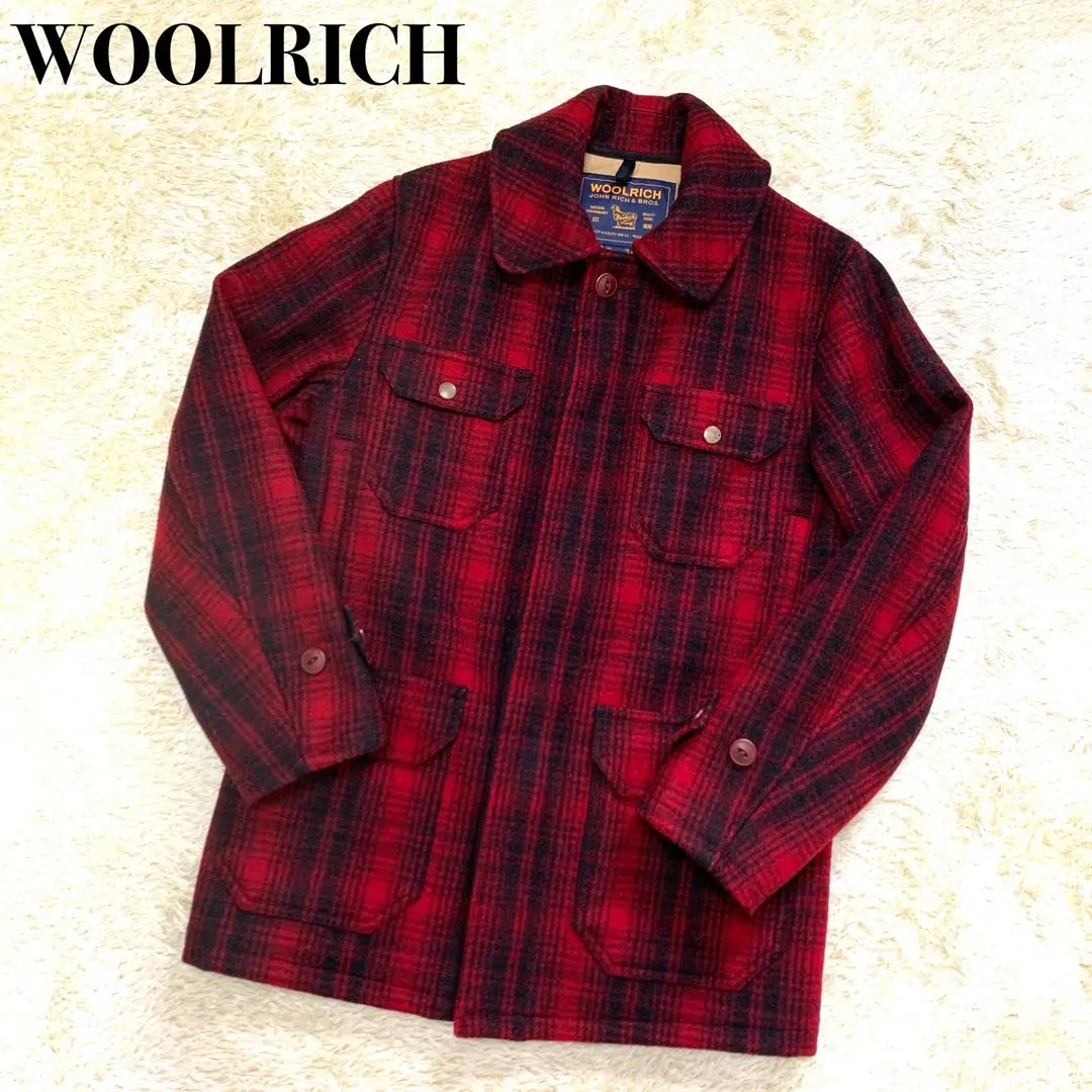 最終値下げ❗️ウールリッチ woolコート　チエック柄　ピーコート　表記サイズXL 最終値下げ❗️ウールリッチ woolコート チエック柄 ピーコート