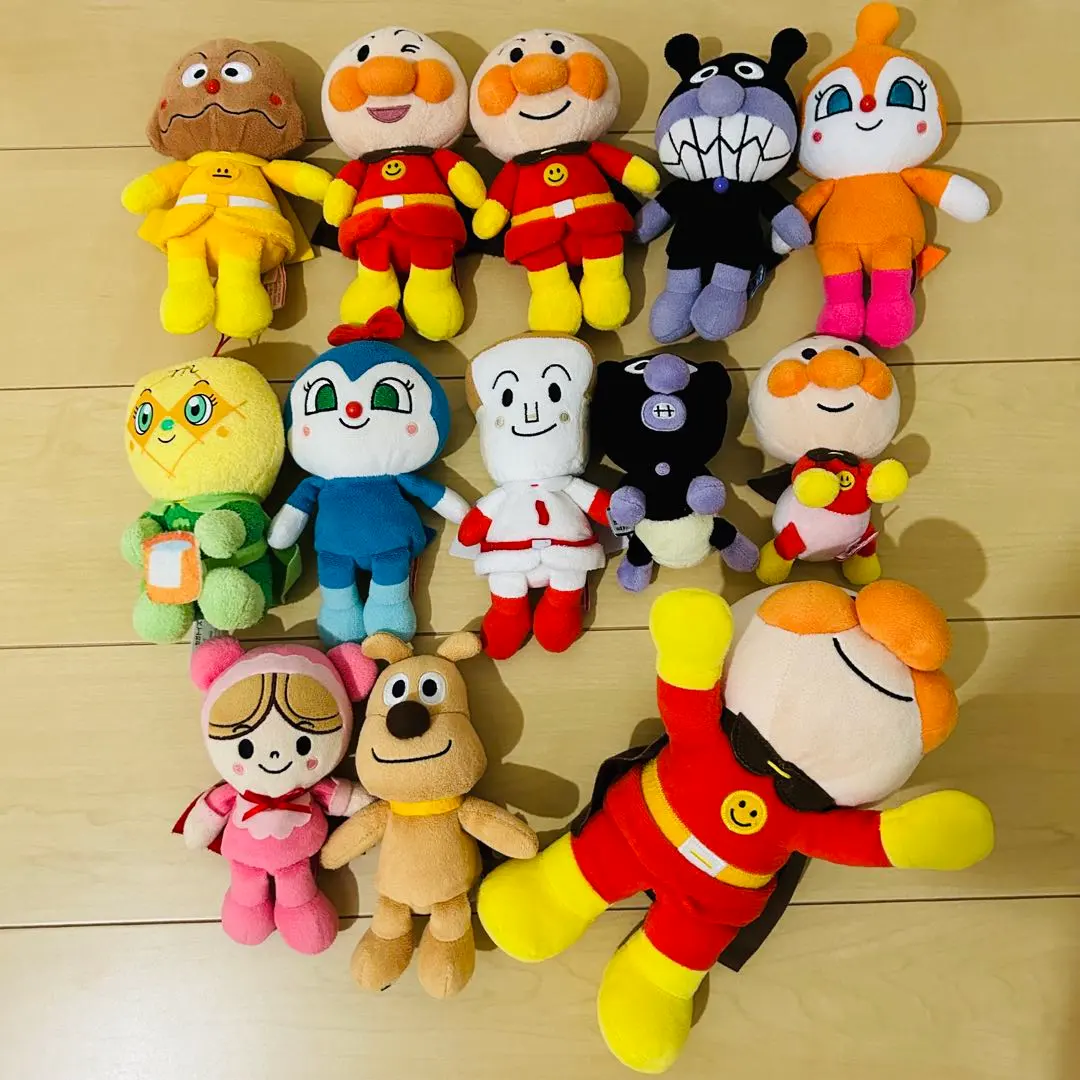 Thumbnail of Anpanman Character Plush Toys - 13 pieces