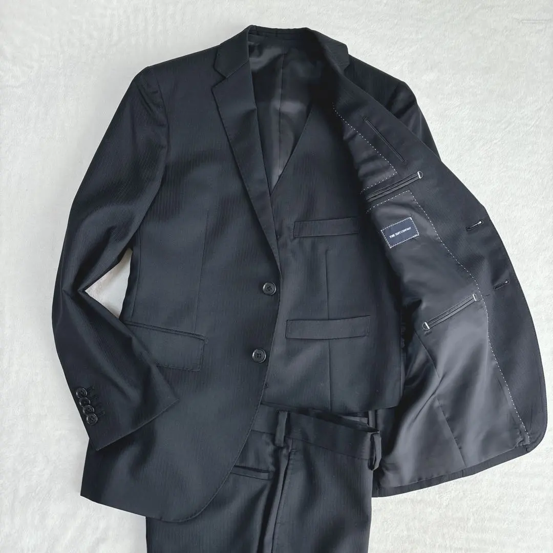 Thumbnail of Excellent Condition: The Suit Company Three-Piece Suit Set, Striped