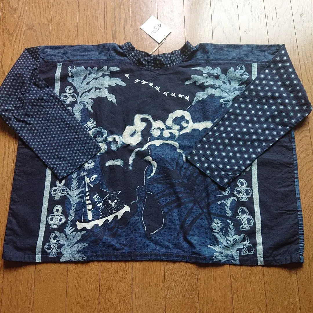 専用となりました。45R バンダナパッチワークのブラウス 45R再び4.5バンダナブラウス（インディゴ）: WOMEN｜45R