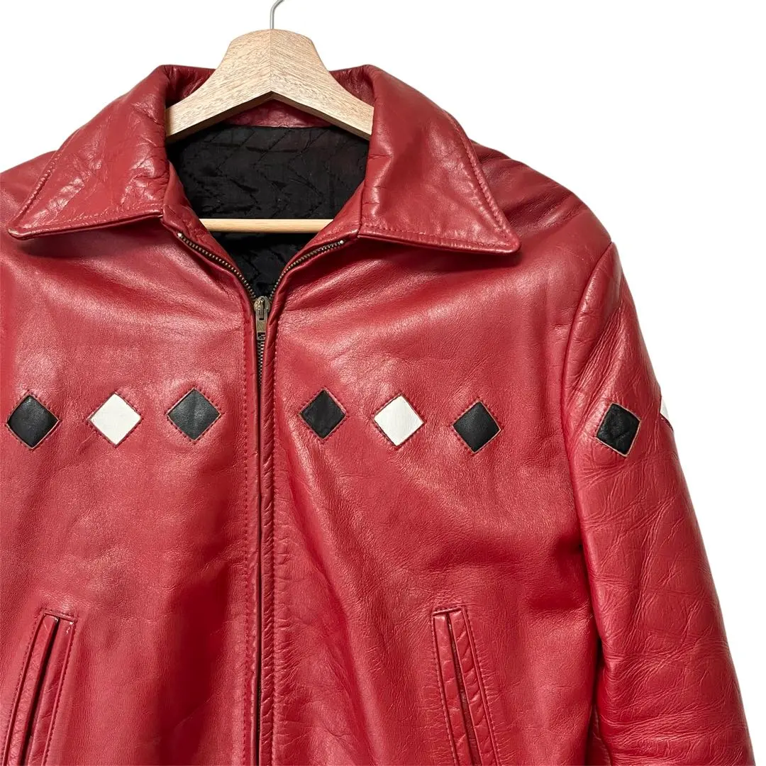 80s Reminiscence アーガイル レザージャケット レミニッセンス 80s Reminiscence アーガイル レザージャケット レミニッセンス