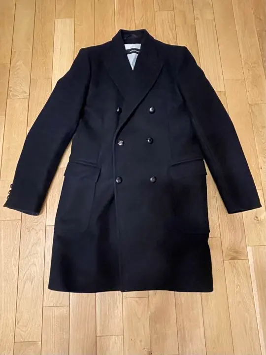 DSQUARED² ダークグレー チェスターコート 40 WEB限定/OUTLET】【SKINNY】ウールブレンド チェスターコート