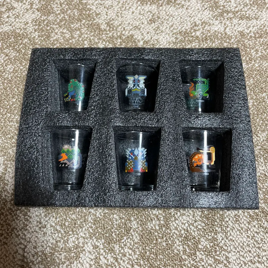 Thumbnail of Monster Hunter Shot Glass Set of 6, Superb Condition!! No Box