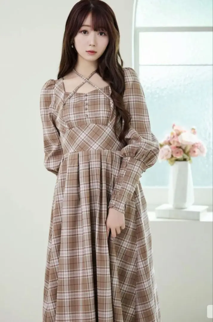 jacquard check dress – BUNNY APARTMENT