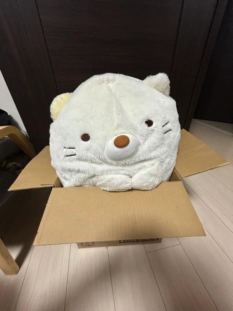 Thumbnail of Sumikko Gurashi Cat Extra Large Plushie - White & Beige