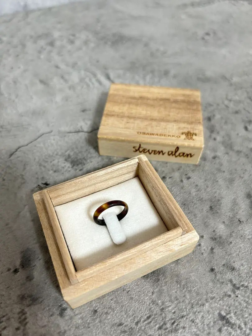 steven alan ピアス 大澤鼈甲 HOOP EARRINGS LARGE
