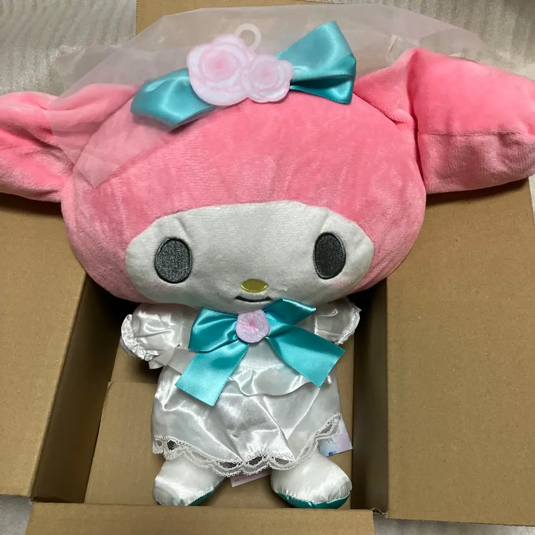 【レア商品】マイメロディー　ぬいぐるみ　大　ウエディング電報　非売品　ブライダル レア商品】マイメロディー ぬいぐるみ 大 ウエディング電報