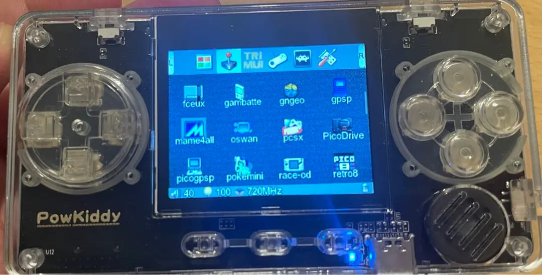 中華エミュレータ TRIMUI MODEL S 青 Trimuiモデルs新ブルー2.0インチ画面レトロビデオゲーム
