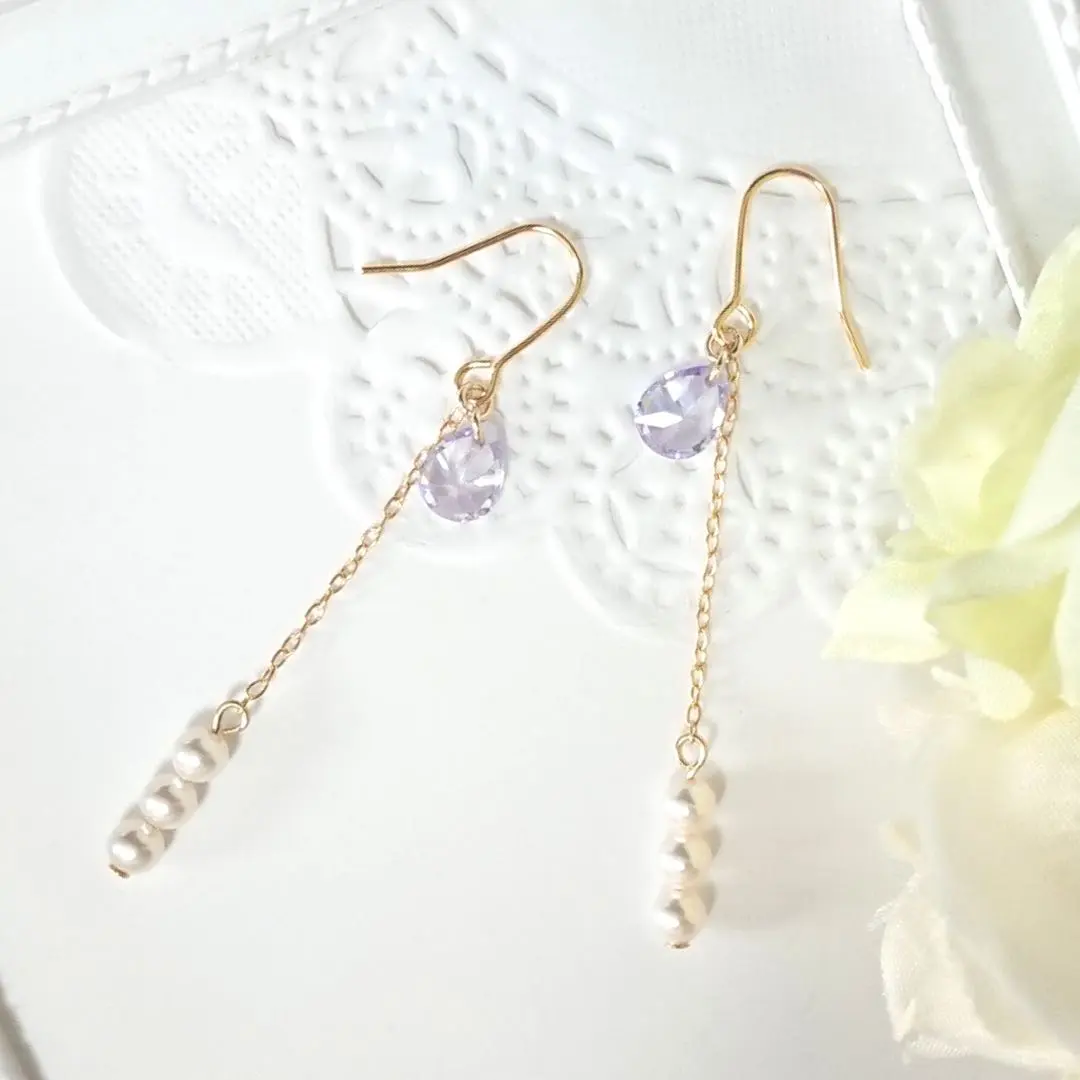 Thumbnail of Tanzanite Pearl Earrings