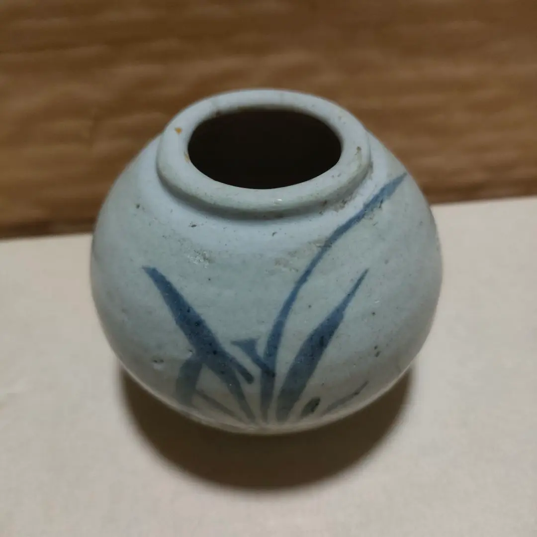 李朝刷毛目花瓶　陶磁工芸　壷　華道具　飾瓶　Q1148 李朝刷毛目花瓶 陶磁工芸 壷 華道具 飾瓶 Q1148