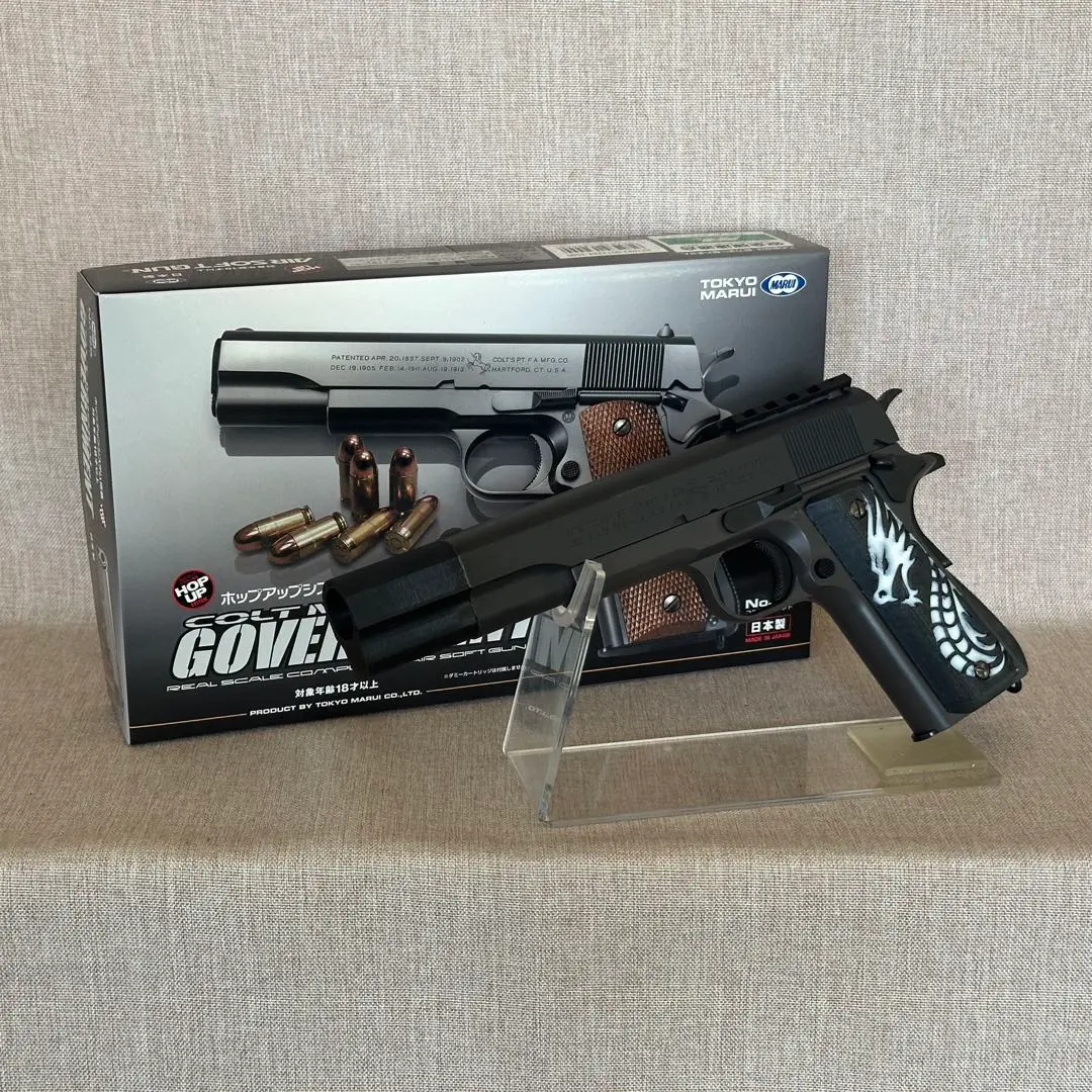 東京マルイ エアコキガバメント ロングマガジン コンペンセイター レール付き 東京マルイ エアコキガバメント ロングマガジン コンペンセイ