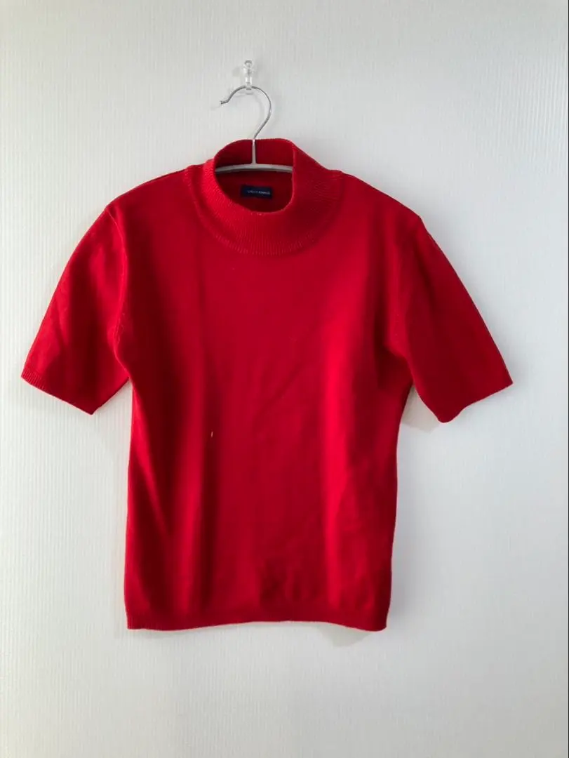 Thumbnail of cróss onesè Red High Neck Short Sleeve Sweater M