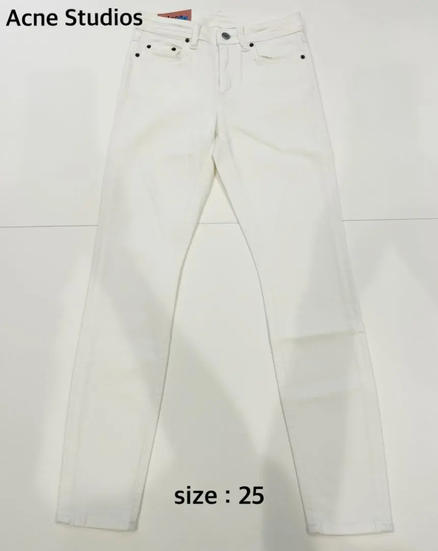 未使用　Acne Studio フレア　ベルボトム　デニム　ホワイト　ストレッチ 未使用 Acne Studio フレア ベルボトム デニム ホワイト ストレッチ