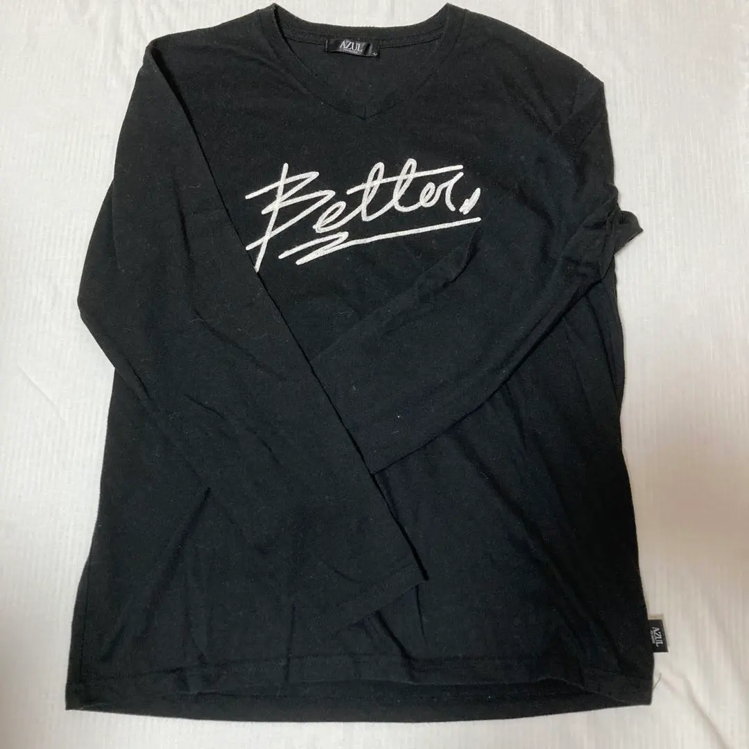 Thumbnail of AZUL Black Long Sleeve Cut-and-Sew, Size L