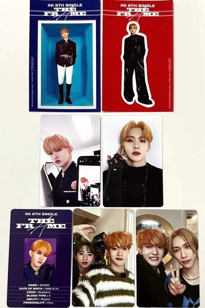 Thumbnail of Shogo Tajima (INI) Trading Card Complete Set THE FRAME