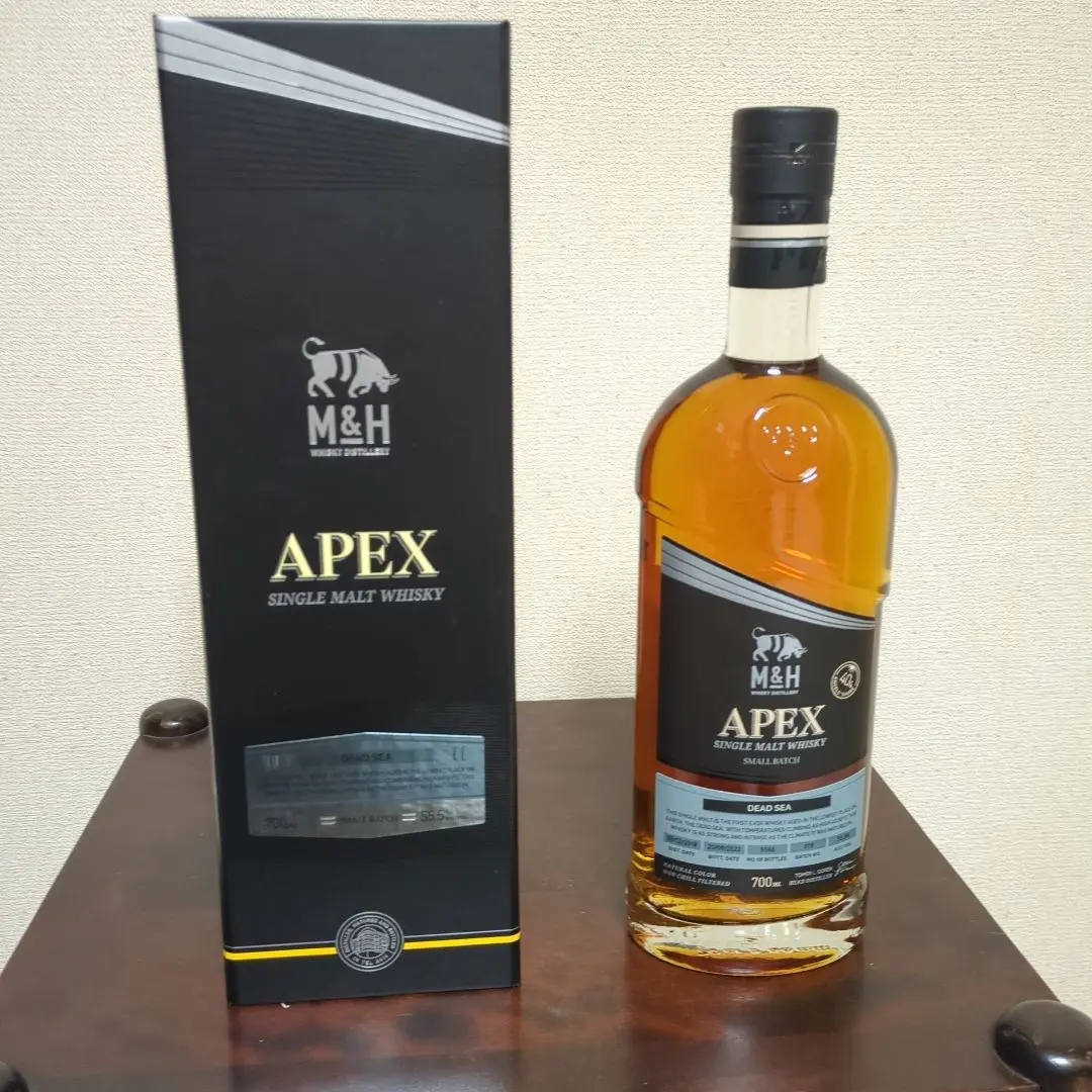 値下げ【新品未開封】M&H APEX シングルモルトウイスキー 700ml あのシャトームートン◯◯◯シルト（赤ワイン）樽熟成の貴重品