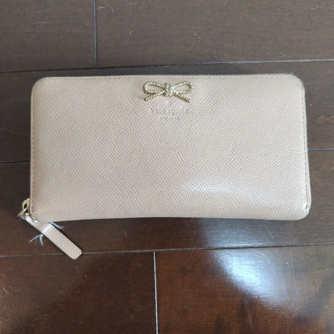 kate spade newyork 淡粉色長款錢包 的縮圖