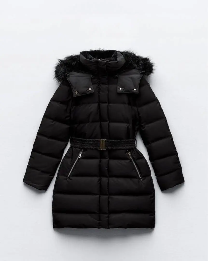 極美品 ZARA 撥水加工パフパーカー モッズコート 2way ファー取り外し可 極美品 ZARA 撥水加工パフパーカー モッズコート 2way ファー
