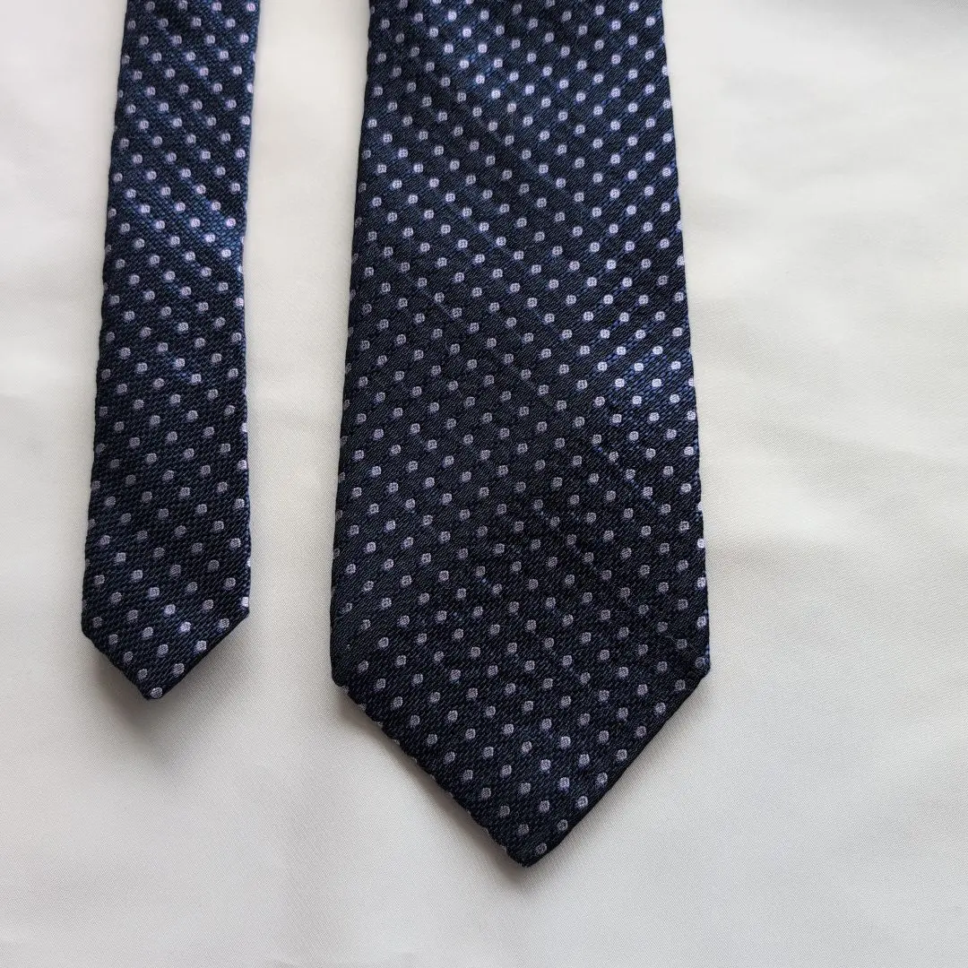 HACKETT 深藍色 圓點花紋 領帶 的縮圖