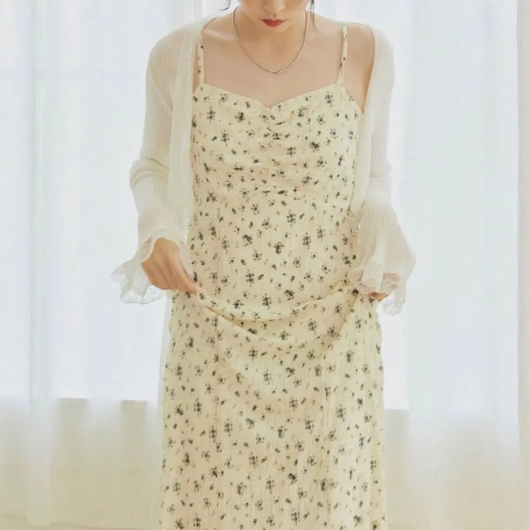 Thumbnail of archives Floral Frill Cut Cami Dress