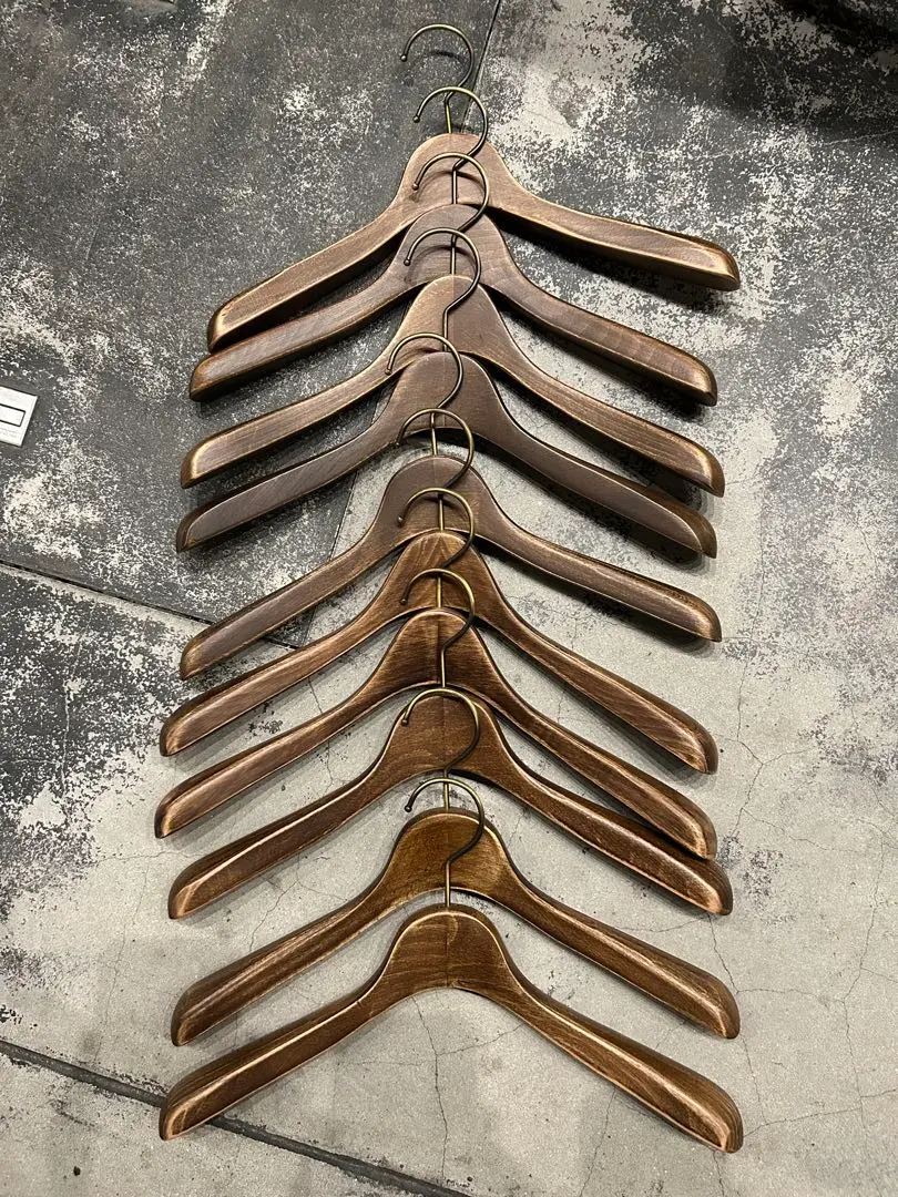 木製西裝外套衣架 10 件組 的縮圖