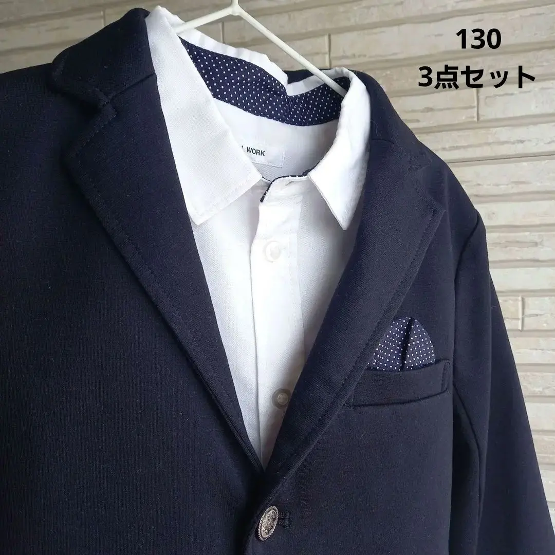 美品 グローバルワーク 男の子 フォーマルスーツ 130