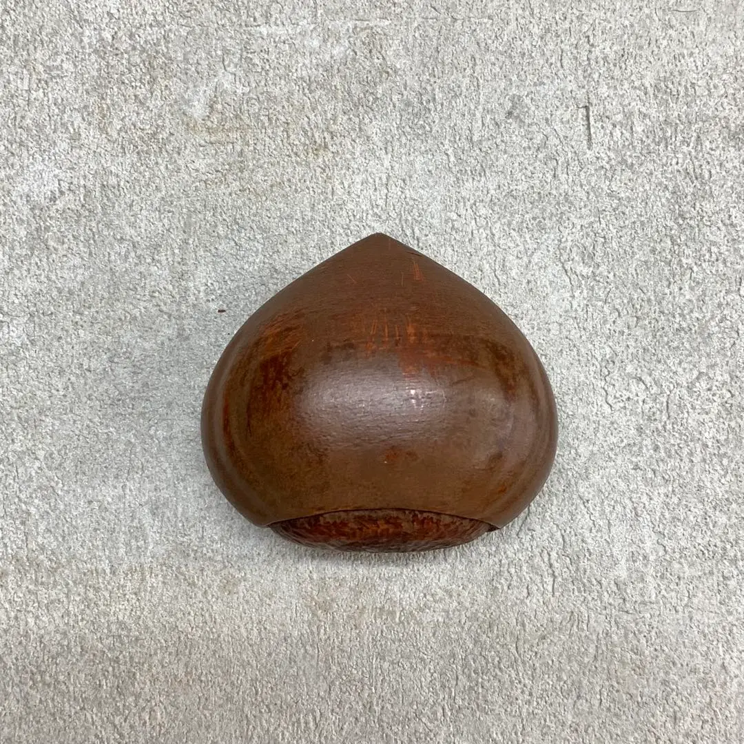 丹波　栗香合　木箱付き　茶道具　栗型　香入 丹波 栗香合 木箱付き 茶道具 栗型 香入