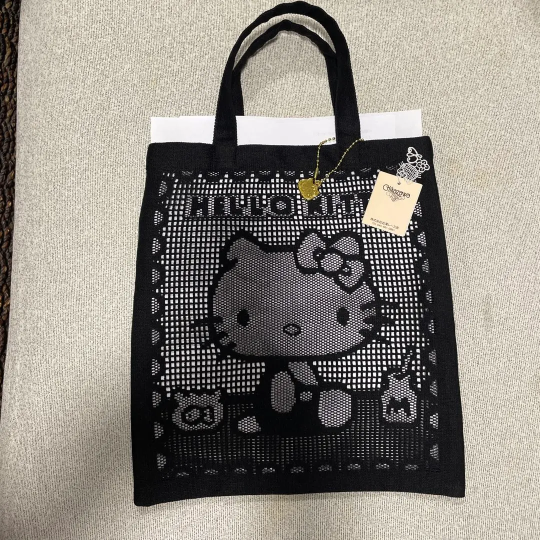 近沢レース　キティ　ネイビー　ボア トートバッグ 2025年最新】近沢レース キティ ブラックの人気アイテム - メルカリ