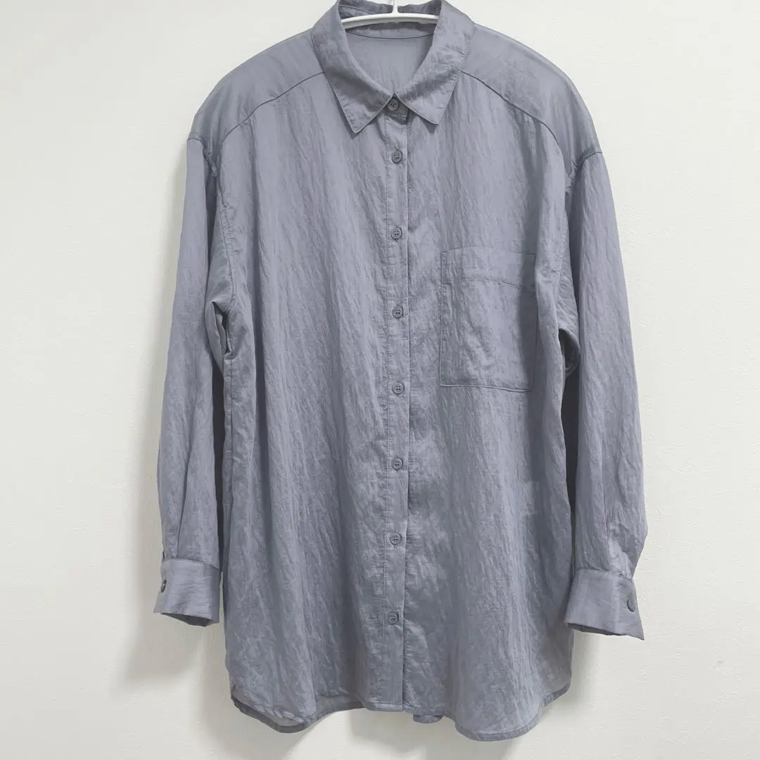 Thumbnail of grove [Contact Cold Feeling / Machine Washable] Sheer Overshirt Grove