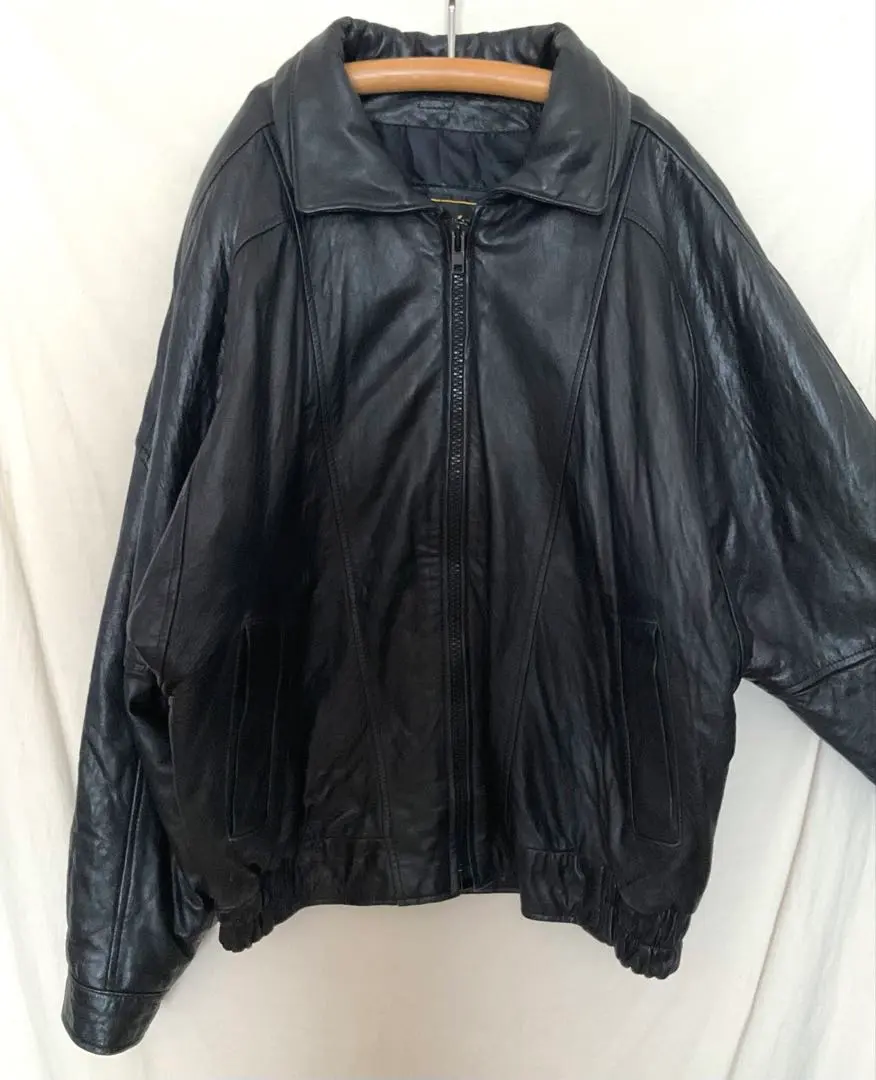 Thumbnail of Rare 80s Euro Oversized Genuine Leather Bomber Jacket Unisex