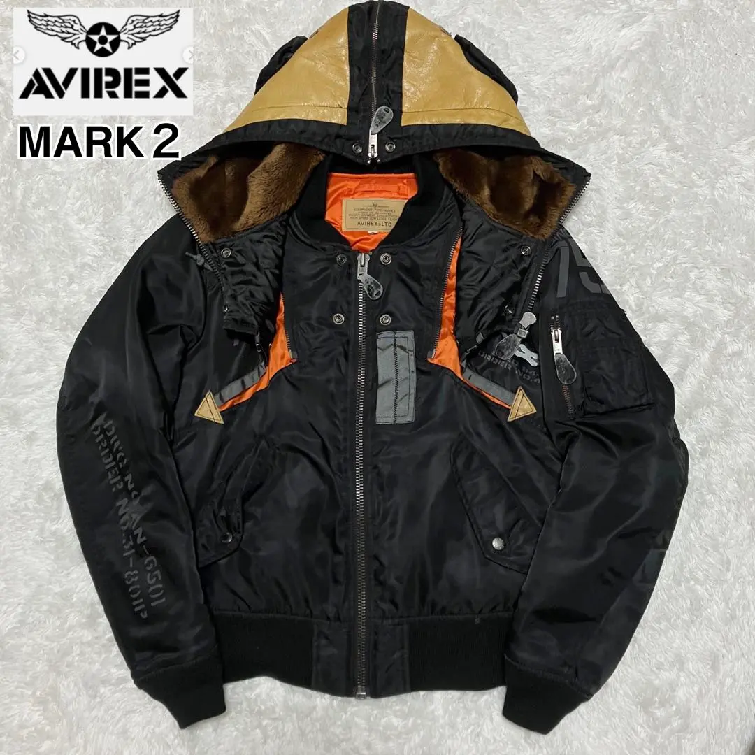 AVIREX⭐︎ MA-1 リモデル マーク２ REMODEL MARK2 黒 M AVIREX/アヴィレックス/MA－1 リモデル マーク2/MA－1 REMODEL