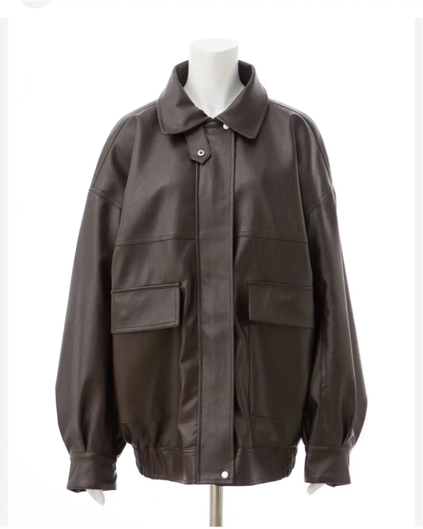 Thumbnail of INGNI Dark Brown Leather Jacket