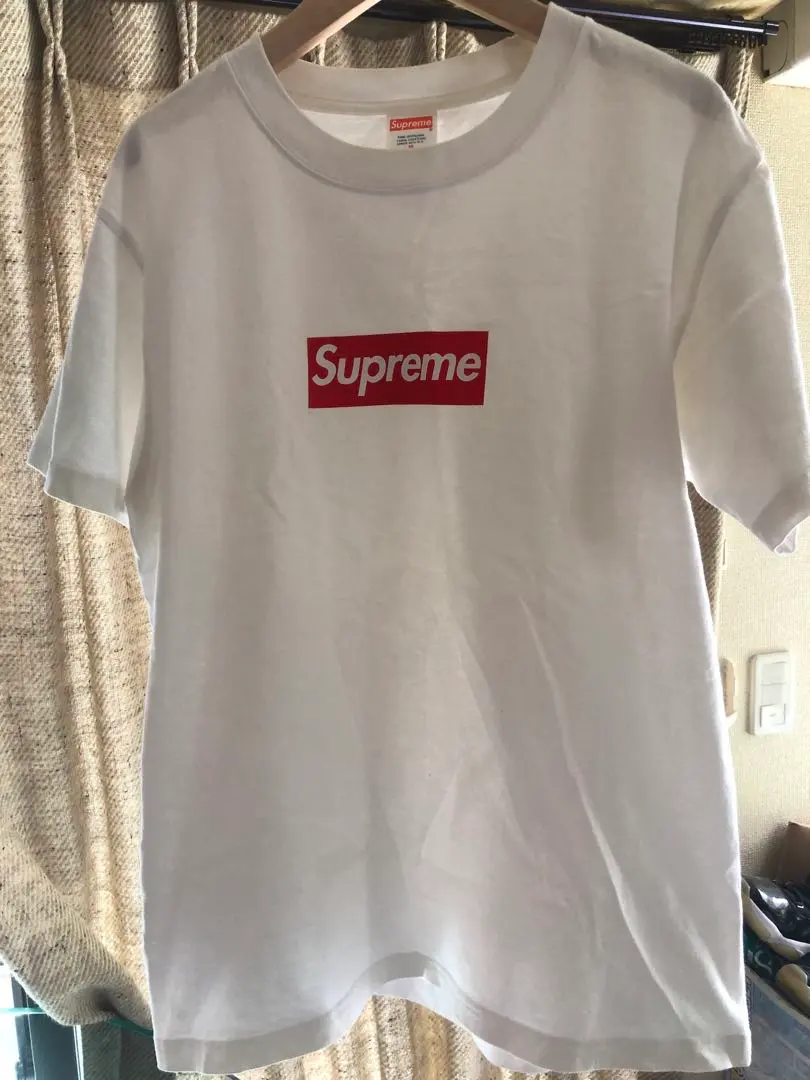 Thumbnail of Supreme White Box Logo T-shirt, Size M