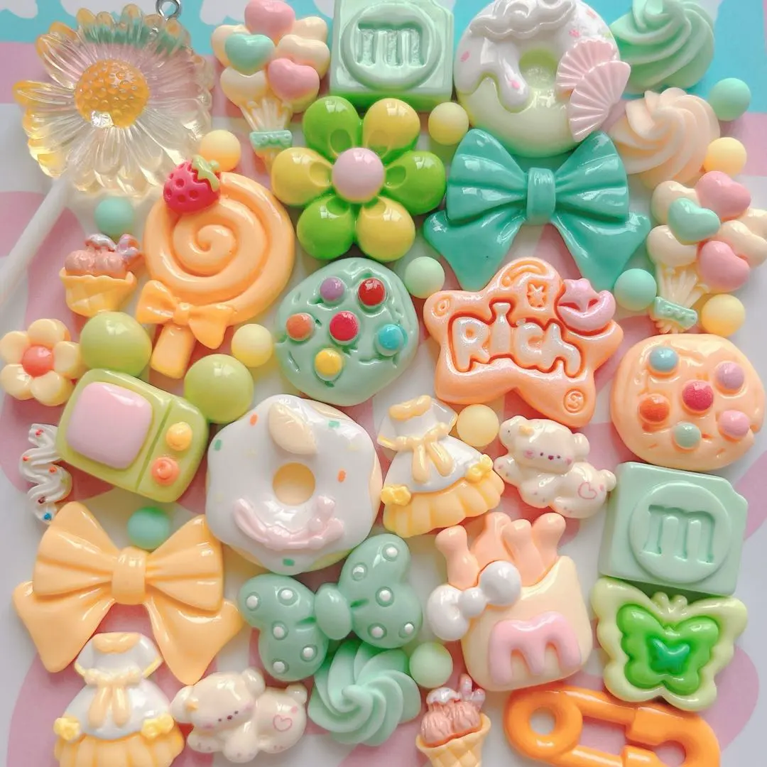 Thumbnail of Deco Parts Assortment ❁⃘ Gacha-filled Pouch, Whip Deco, Jangle Keychains