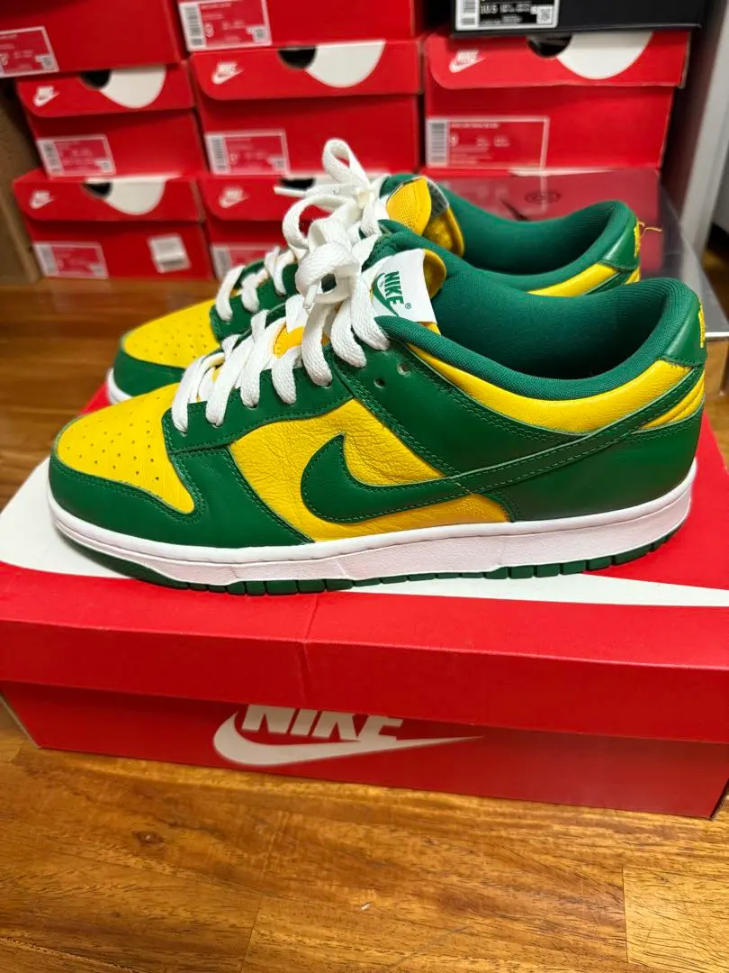 新品・未使用　ナイキ ダンクローブラジル　スニーカー　キッズ　ベビー　15cm 2025年最新】nike dunk low sp brazilの人気アイテム - メルカリ