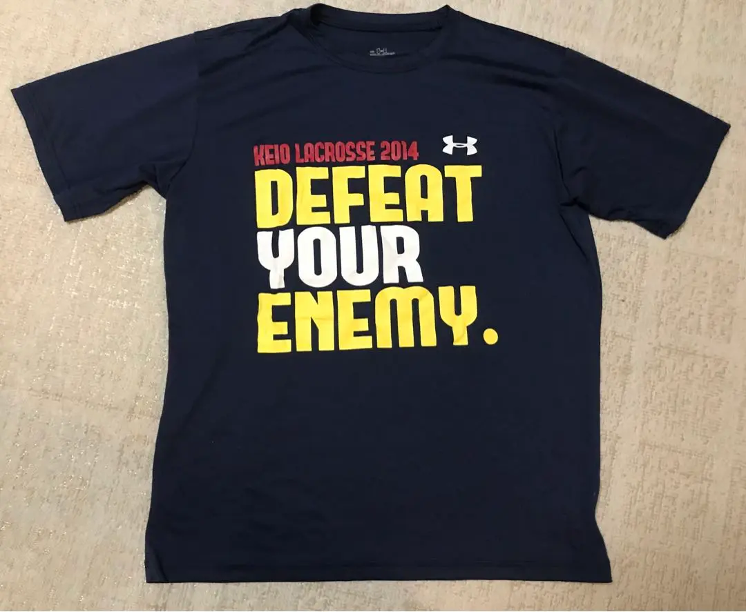 アンダーアーマ　慶應 アンダーアーマー製 慶應義塾大学 ラクロス部 半袖Tシャツ