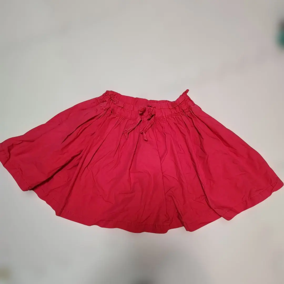 Thumbnail of Red flare skirt with elastic waist