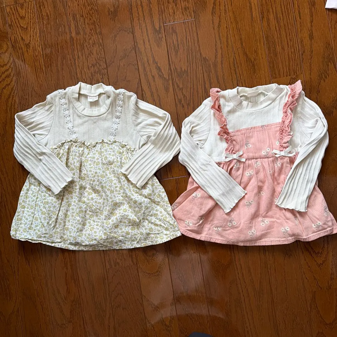 Thumbnail of Floral Print Long Sleeve Cut and Sew Simple Free 100cm Set