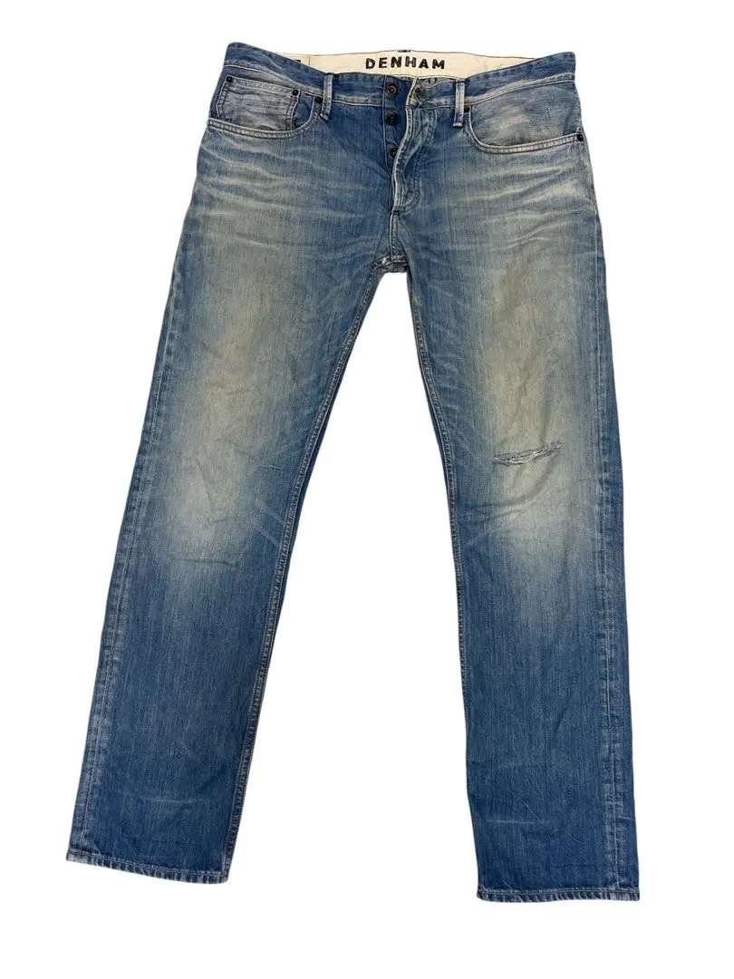 DENHAM デンハム DRILL デニムジーンズ USED加工 W31 DENHAM - 【美品】デンハム DRILL MIJYONAKASSV 190本限定 W31の