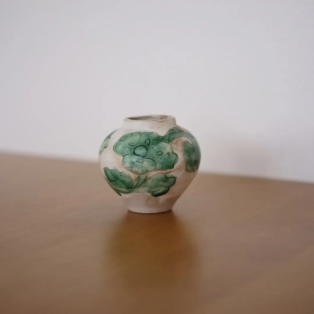 古唐津　絵唐津壺 古唐津絵唐津壺