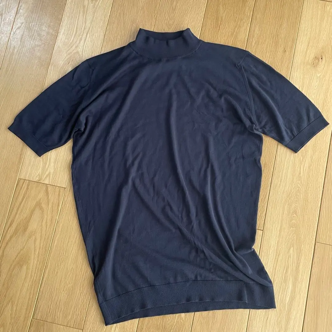 未使用★本当に綺麗です！★ジョンスメドレー★半袖★モックネックニットTシャツ★L JOHN SMEDLEY｜ジョンスメドレー日本公式