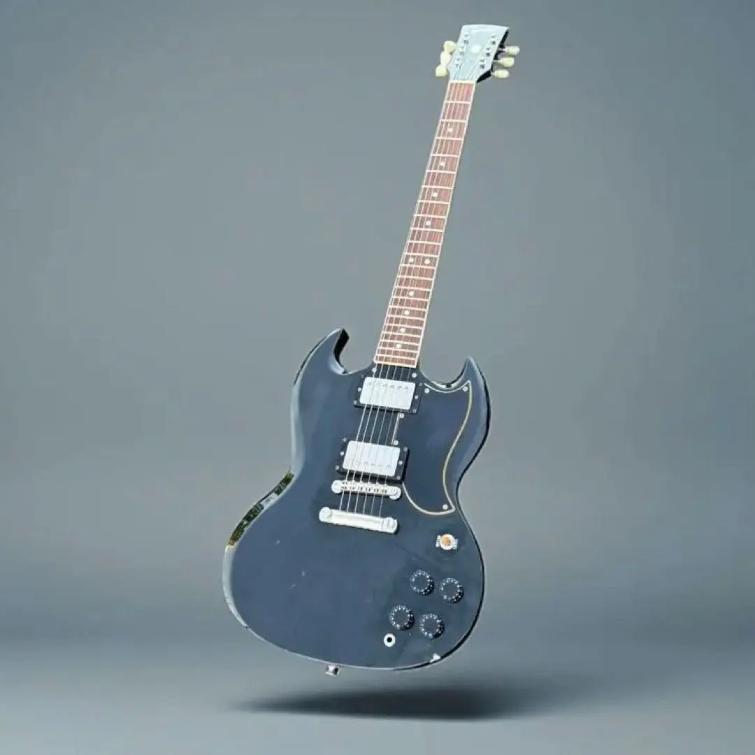 グレコSGスタイル エレキギター ブラック ジャンク扱い greco Yahoo!オークション -「グレコ sg」(エレキギター) (ギター)の