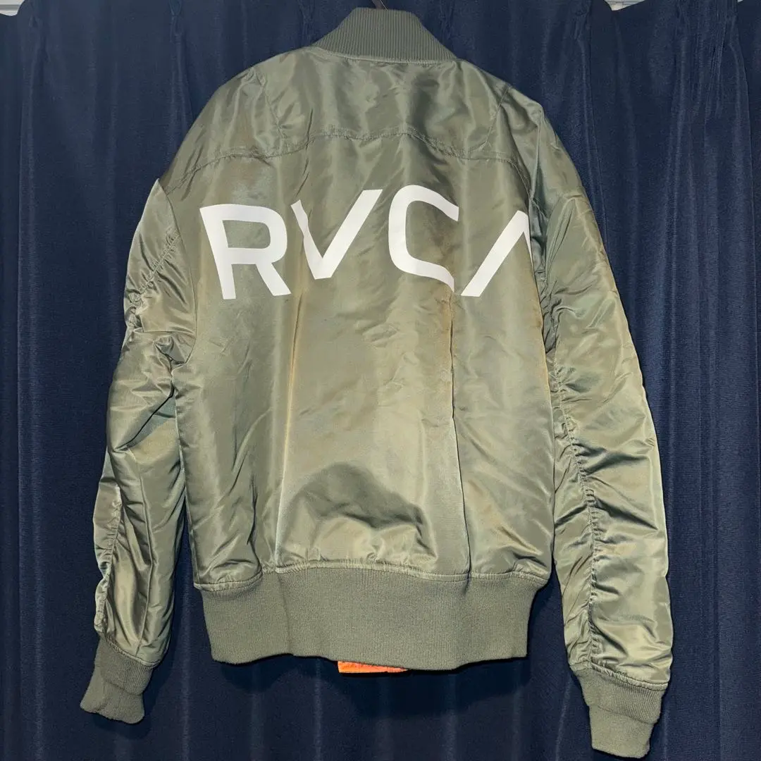 RVCAフライトジャケット MA-1 Lサイズ RVCA 送料無料 ルーカ ジャケット メンズ ミスターカートゥーン