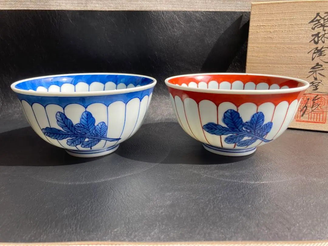 【未使用・希少】有田焼　館林陶宗作 染錦唐草文　和皿　20cm 5枚セット 有田焼 館林陶宗作 染錦唐草文 和皿 20cm 5枚セット（Yahoo