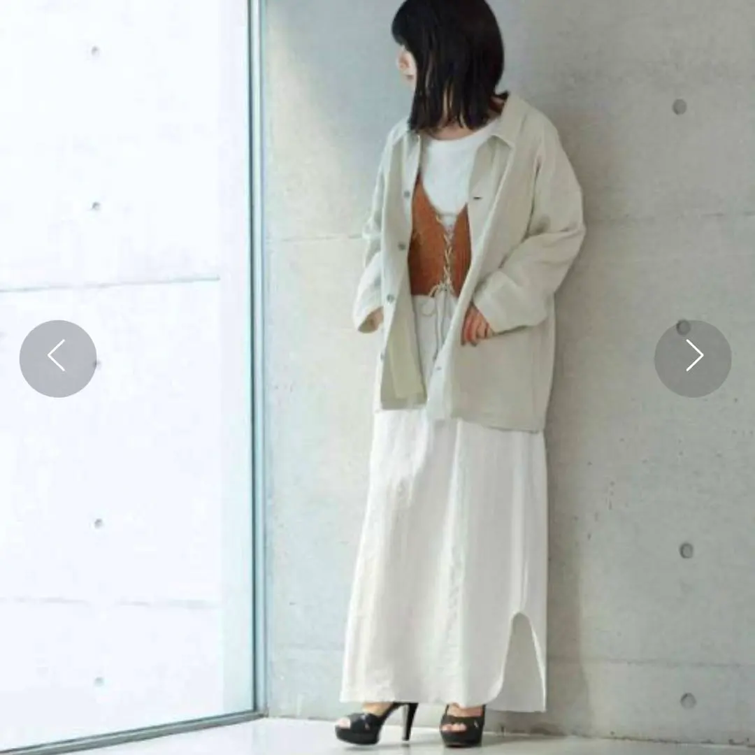 Thumbnail of nitca C/L Katsuragi Over Coverall - Kinari (Natural White)