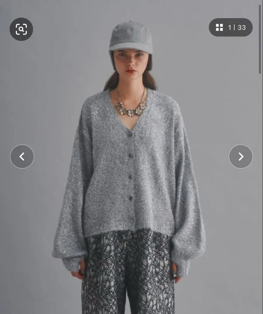美品 seyto 24SS ラメニット カーディガン シルバー 美品 seyto 24SS ラメニット カーディガン シルバー - メルカリ